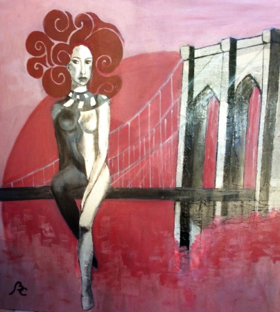 Dimensione virtuale 5 - I miss New York (100x100)